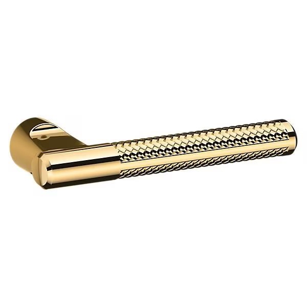 L015 Lever Unlacquered Brass Door Levers Unlacquered Brass, Baldwin Estate, Mfr#: L015.031.MR